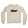 Washington Pennant Midweight French Terry Crewneck Sweatshirt-Heather Oatmeal-Allegiant Goods Co. Vintage Sports Apparel