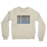 Los Angeles Repeat Midweight French Terry Crewneck Sweatshirt-Allegiant Goods Co. Vintage Sports Apparel
