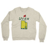 Utah Golf Midweight French Terry Crewneck Sweatshirt-Heather Oatmeal-Allegiant Goods Co. Vintage Sports Apparel