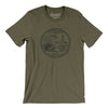 Nebraska State Quarter Men/Unisex T-Shirt-Heather Olive-Allegiant Goods Co. Vintage Sports Apparel