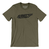 Tennessee State Shape Text Men/Unisex T-Shirt-Allegiant Goods Co. Vintage Sports Apparel