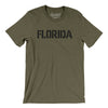 Florida Military Stencil Men/Unisex T-Shirt-Heather Olive-Allegiant Goods Co. Vintage Sports Apparel