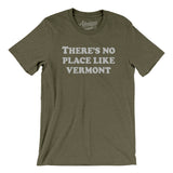 There's No Place Like Vermont Men/Unisex T-Shirt-Heather Olive-Allegiant Goods Co. Vintage Sports Apparel