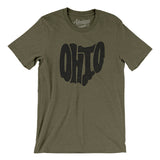 Ohio State Shape Text Men/Unisex T-Shirt-Allegiant Goods Co. Vintage Sports Apparel