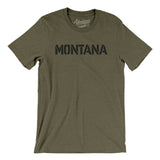 Montana Military Stencil Men/Unisex T-Shirt-Allegiant Goods Co. Vintage Sports Apparel