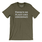 There's No Place Like Cincinnati Men/Unisex T-Shirt-Heather Olive-Allegiant Goods Co. Vintage Sports Apparel