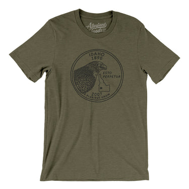 Idaho State Quarter Men/Unisex T-Shirt-Allegiant Goods Co. Vintage Sports Apparel