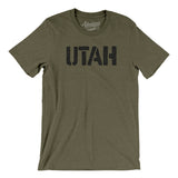 Utah Military Stencil Men/Unisex T-Shirt-Allegiant Goods Co. Vintage Sports Apparel