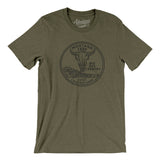 Montana State Quarter Men/Unisex T-Shirt-Allegiant Goods Co. Vintage Sports Apparel