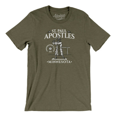 St Paul Apostles Men/Unisex T-Shirt-Heather Olive-Allegiant Goods Co. Vintage Sports Apparel
