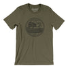 Kentucky State Quarter Men/Unisex T-Shirt-Heather Olive-Allegiant Goods Co. Vintage Sports Apparel