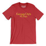 Kansas City's Number 1 Fan Men/Unisex T-Shirt-Heather Red-Allegiant Goods Co. Vintage Sports Apparel