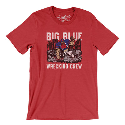 Big Blue Wrecking Crew Men/Unisex T-Shirt-Heather Red-Allegiant Goods Co. Vintage Sports Apparel