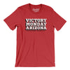Victory Monday Arizona Men/Unisex T-Shirt-Heather Red-Allegiant Goods Co. Vintage Sports Apparel