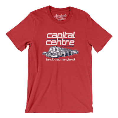 Capital Centre Men/Unisex T-Shirt-Heather Red-Allegiant Goods Co. Vintage Sports Apparel