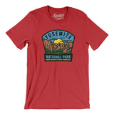 Yosemite National Park Badge Men/Unisex T-Shirt-Heather Red-Allegiant Goods Co. Vintage Sports Apparel