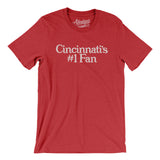 Cincinnati's Number 1 Fan Men/Unisex T-Shirt-Heather Red-Allegiant Goods Co. Vintage Sports Apparel