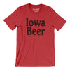 Iowa Beer Men/Unisex T-Shirt-Heather Red-Allegiant Goods Co. Vintage Sports Apparel
