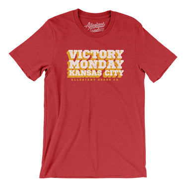 Victory Monday Kansas City Men/Unisex T-Shirt-Allegiant Goods Co. Vintage Sports Apparel
