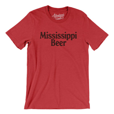 Mississippi Beer Men/Unisex T-Shirt-Heather Red-Allegiant Goods Co. Vintage Sports Apparel