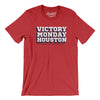 Victory Monday Houston Men/Unisex T-Shirt-Heather Red-Allegiant Goods Co. Vintage Sports Apparel