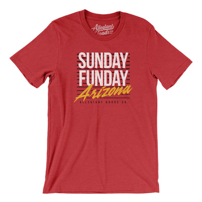Sunday Funday Arizona Men/Unisex T-Shirt-Heather Red-Allegiant Goods Co. Vintage Sports Apparel