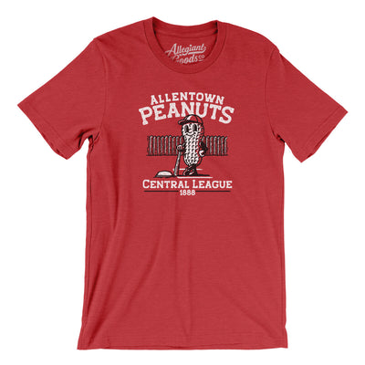 Allentown Peanuts Men/Unisex T-Shirt-Heather Red-Allegiant Goods Co. Vintage Sports Apparel