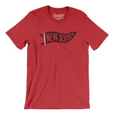New Jersey Pennant Men/Unisex T-Shirt-Allegiant Goods Co. Vintage Sports Apparel