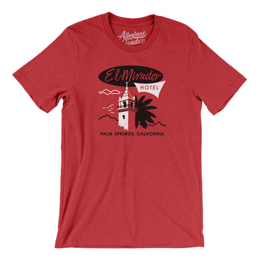 El Mirador Hotel Palm Springs Men/Unisex T-Shirt-Heather Red-Allegiant Goods Co. Vintage Sports Apparel