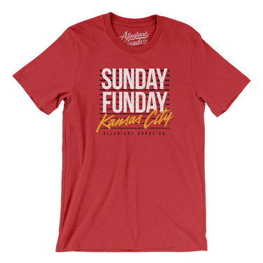 Sunday Funday Kansas City Men/Unisex T-Shirt-Allegiant Goods Co. Vintage Sports Apparel
