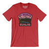 Mt. Rainier National Park Badge Men/Unisex T-Shirt-Heather Red-Allegiant Goods Co. Vintage Sports Apparel