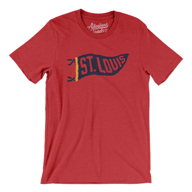 St Louis Pennant Men/Unisex T-Shirt-Allegiant Goods Co. Vintage Sports Apparel