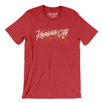 Kansas City Retro Men/Unisex T-Shirt-Allegiant Goods Co. Vintage Sports Apparel