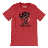 Cat's Records and Tapes in Heather Red Color