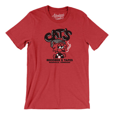 Cat's Records and Tapes in Heather Red Color