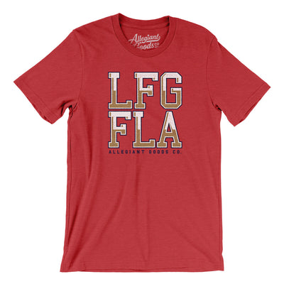 Lfg Fla Men/Unisex T-Shirt-Heather Red-Allegiant Goods Co. Vintage Sports Apparel