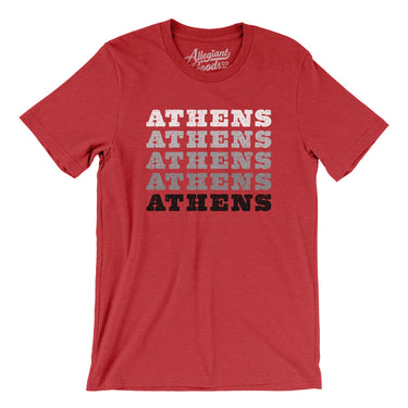 Athens Repeat Men/Unisex T-Shirt-Heather Red-Allegiant Goods Co. Vintage Sports Apparel