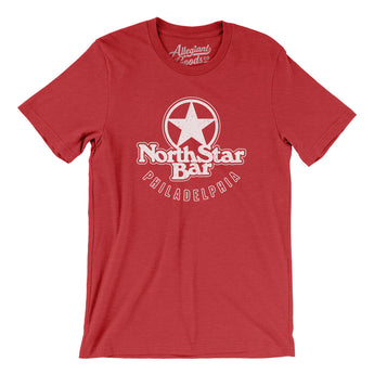 North Star Bar Philadelphia Men/Unisex T-Shirt-Heather Red-Allegiant Goods Co. Vintage Sports Apparel