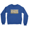 Victory Monday Los Angeles Midweight French Terry Crewneck Sweatshirt-Heather Royal-Allegiant Goods Co. Vintage Sports Apparel