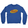 Miami Seinfeld Midweight French Terry Crewneck Sweatshirt-Heather Royal-Allegiant Goods Co. Vintage Sports Apparel