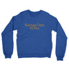 Kansas City's Number 1 Fan Midweight French Terry Crewneck Sweatshirt-Heather Royal-Allegiant Goods Co. Vintage Sports Apparel