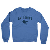 Las Cruces Pickleball Midweight French Terry Crewneck Sweatshirt-Heather Royal-Allegiant Goods Co. Vintage Sports Apparel