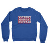 Victory Monday Buffalo Midweight French Terry Crewneck Sweatshirt-Heather Royal-Allegiant Goods Co. Vintage Sports Apparel