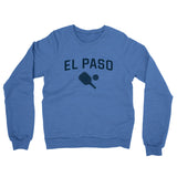El Paso Pickleball Midweight French Terry Crewneck Sweatshirt-Heather Royal-Allegiant Goods Co. Vintage Sports Apparel