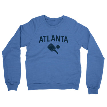 Atlanta Pickleball Midweight French Terry Crewneck Sweatshirt-Heather Royal-Allegiant Goods Co. Vintage Sports Apparel
