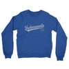 Indianapolis Vintage Script Midweight French Terry Crewneck Sweatshirt-Heather Royal-Allegiant Goods Co. Vintage Sports Apparel