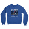 Big Blue Wrecking Crew Midweight French Terry Crewneck Sweatshirt-Heather Royal-Allegiant Goods Co. Vintage Sports Apparel