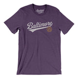 Baltimore Vintage Script Men/Unisex T-Shirt-Allegiant Goods Co. Vintage Sports Apparel