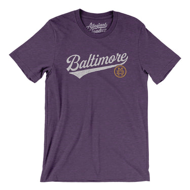 Baltimore Vintage Script Men/Unisex T-Shirt-Allegiant Goods Co. Vintage Sports Apparel
