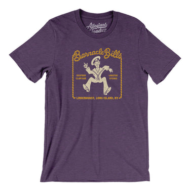 Barnacle Bills Long Island Men/Unisex T-Shirt-Heather Team Purple-Allegiant Goods Co. Vintage Sports Apparel